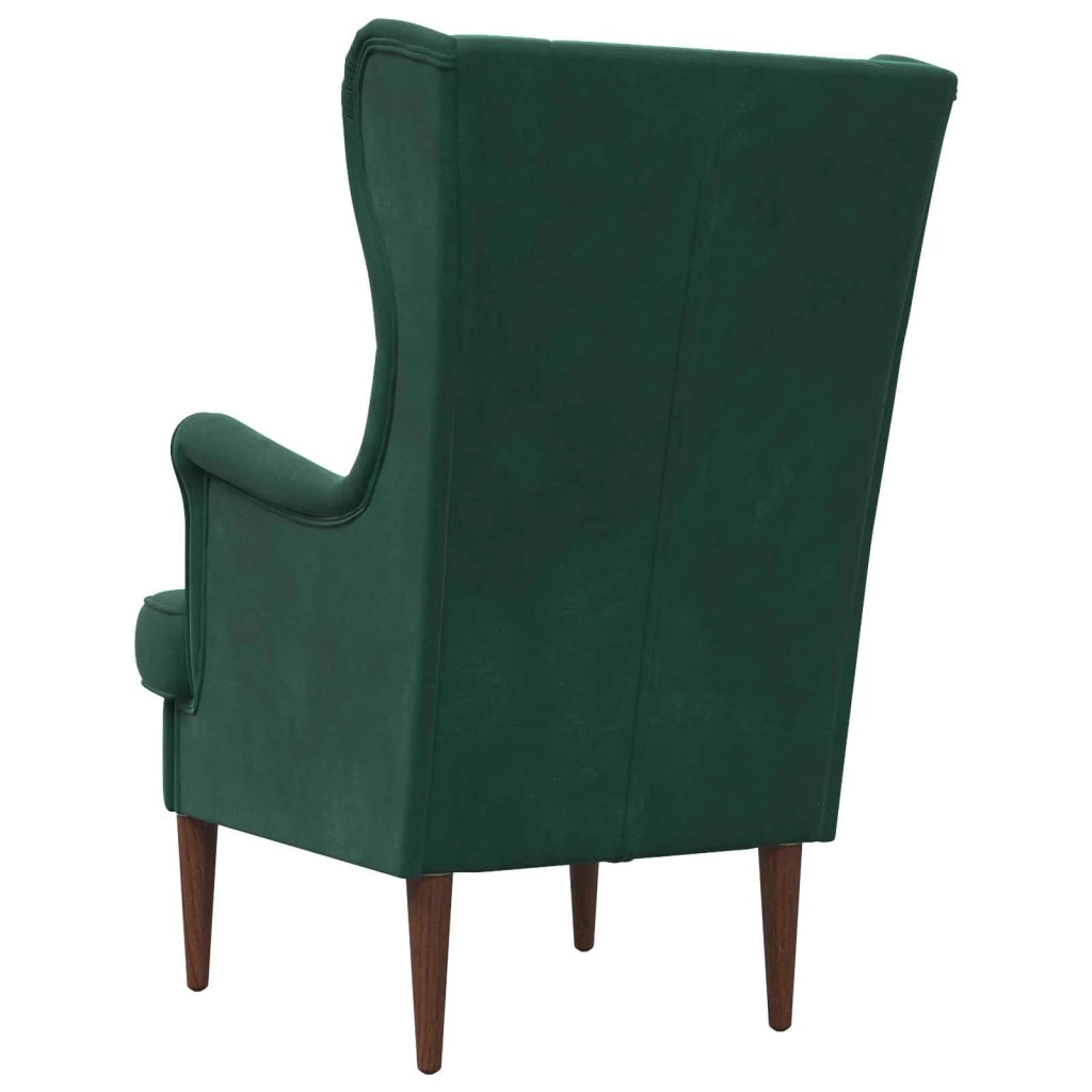 Poltrona Verde Scuro Velluto