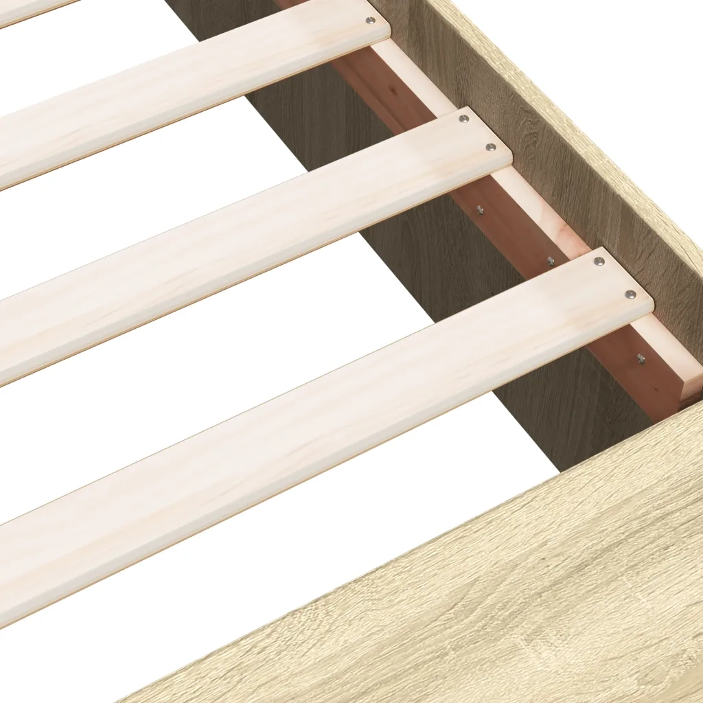 Giroletto-Struttura Letto Rovere Sonoma 120x190 cm in Legno Multistrato 614554