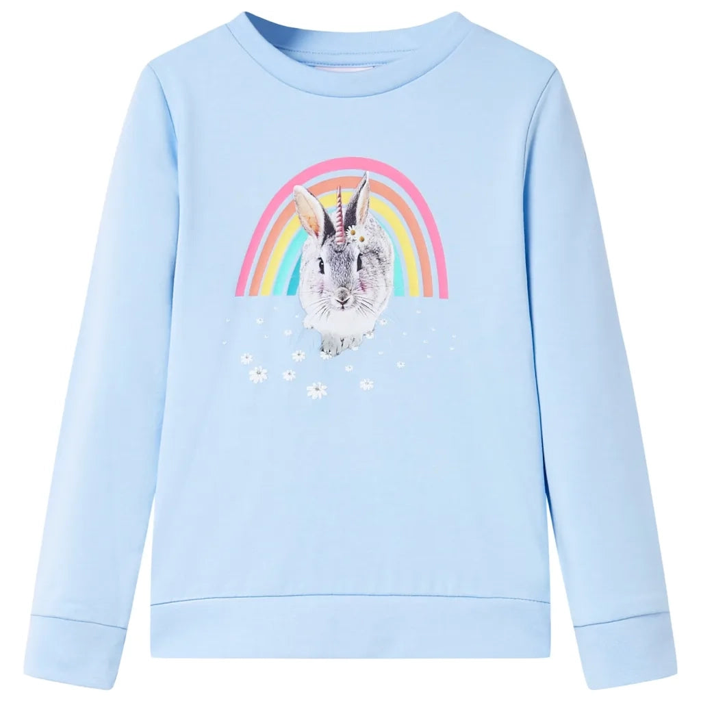 Felpa da Bambina Azzurra 92cod mxl 93058