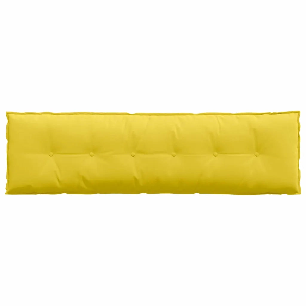 Cuscino per Schiena Giallo Chiaro 180 x 19 x 50 cm Tessuto