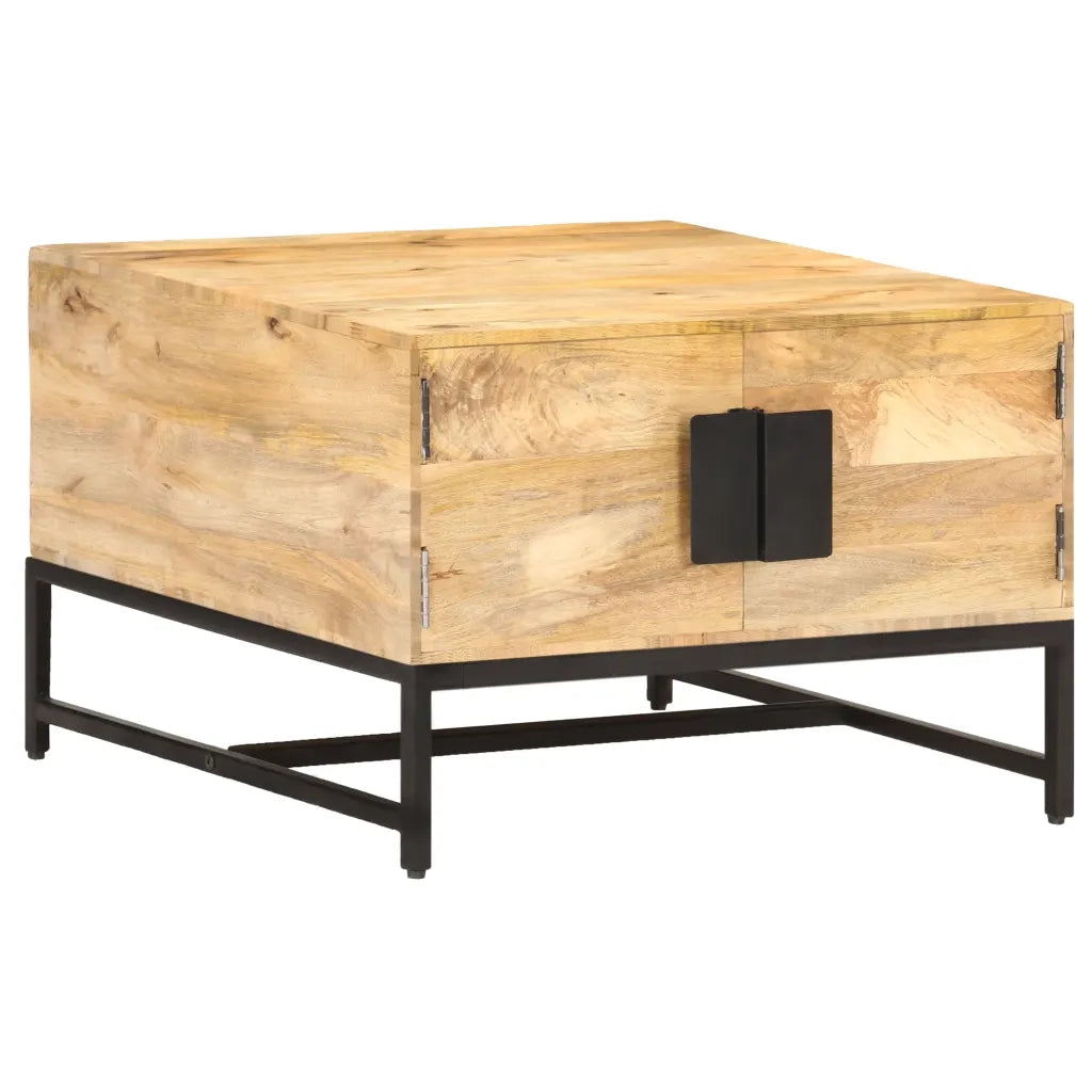 Tavolino da Salotto 67x67x45 cm in Legno Massello di Mango 320375