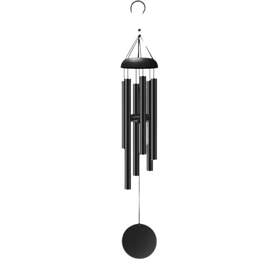 Chimica Acustica - Orologio a Campane in Alluminio - Rilassamento Creare - Profonda Sirena Musicale - 33.8L x 14.6B cm - Nero