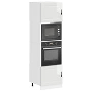 vidaXL Armadi Forno 2 pz Porto Bianchi Lucido in Legno Multistrato