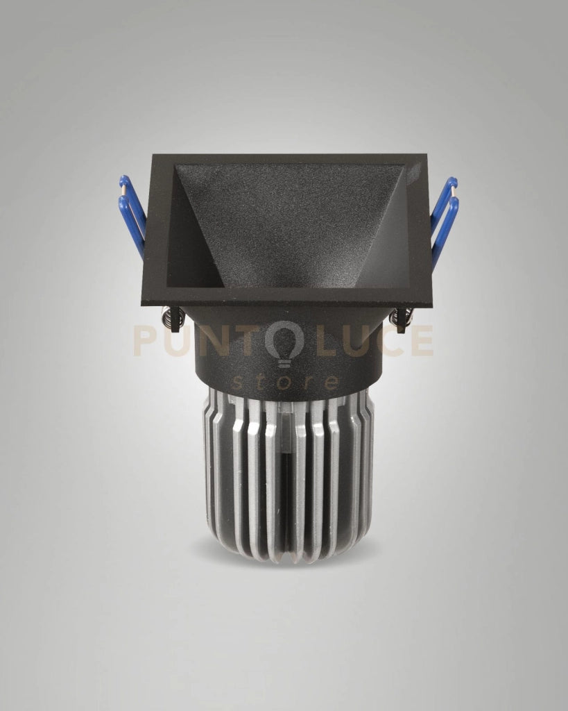 TOODLE FARETTO INCASSO QUADRATO ASIMMETRICO 2700K 1220LM 11W NERO