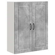 Pensile da cucina | Armadietto a muro PORTO Grigio cemento 80 x 31 x 100 cm