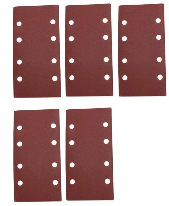 Pulitore a Vetro 120 Grit - Piastra di Pulitura a Tre Angoli - 5 Pezzi - 90 x 90 x 90 mm - Ossidiana di Alluminio - Filtraggio della Polvere - Piastrine di Pulitura