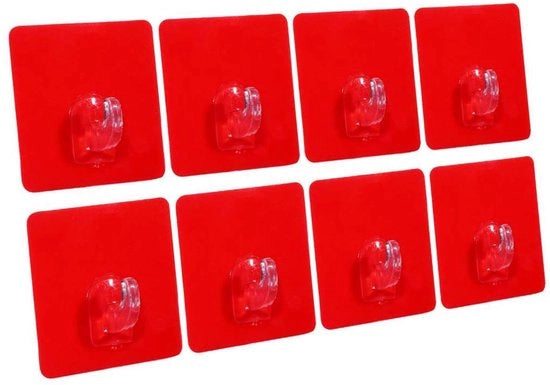Haken Sterile Zelfkleventi per Pareti per Bagno senza Foratura 8-Pack
