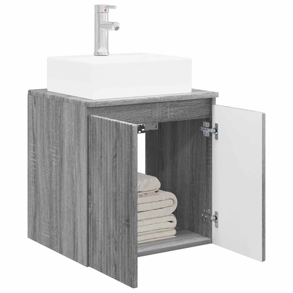 Mobile Lavabo da Parete Sonoma grigio 49,5 x 41 x 62,5 cm 890418