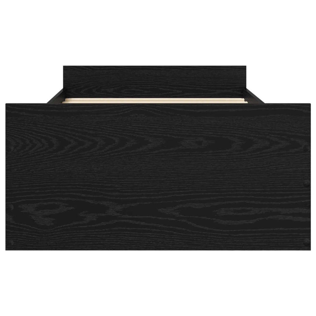 Telaio del letto con storage Rovere Nero 80 x 200 cm 3429507