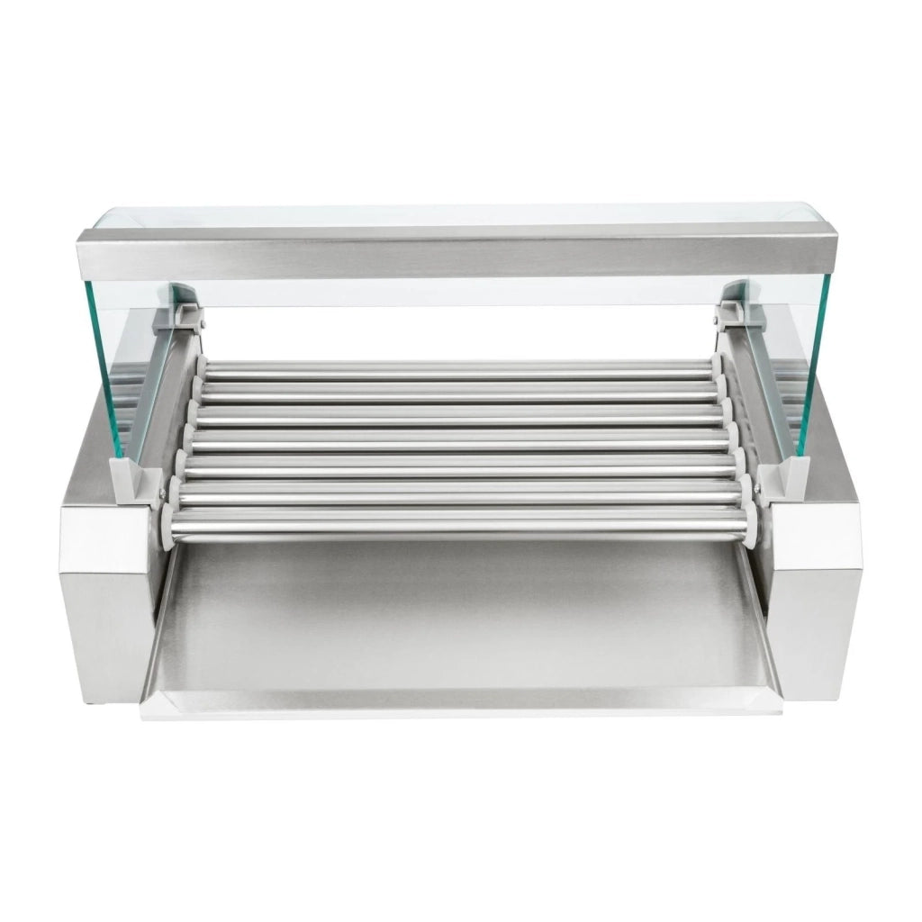 Macchina professionale per hot dog in acciaio inox per 12 salsicce 1400 watt 3614090