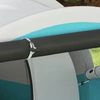 Tenda da Campeggio per 4-5 Persone, con Zone Giorno e Notte Separate, 460L x 260P x 190H cm, Blu