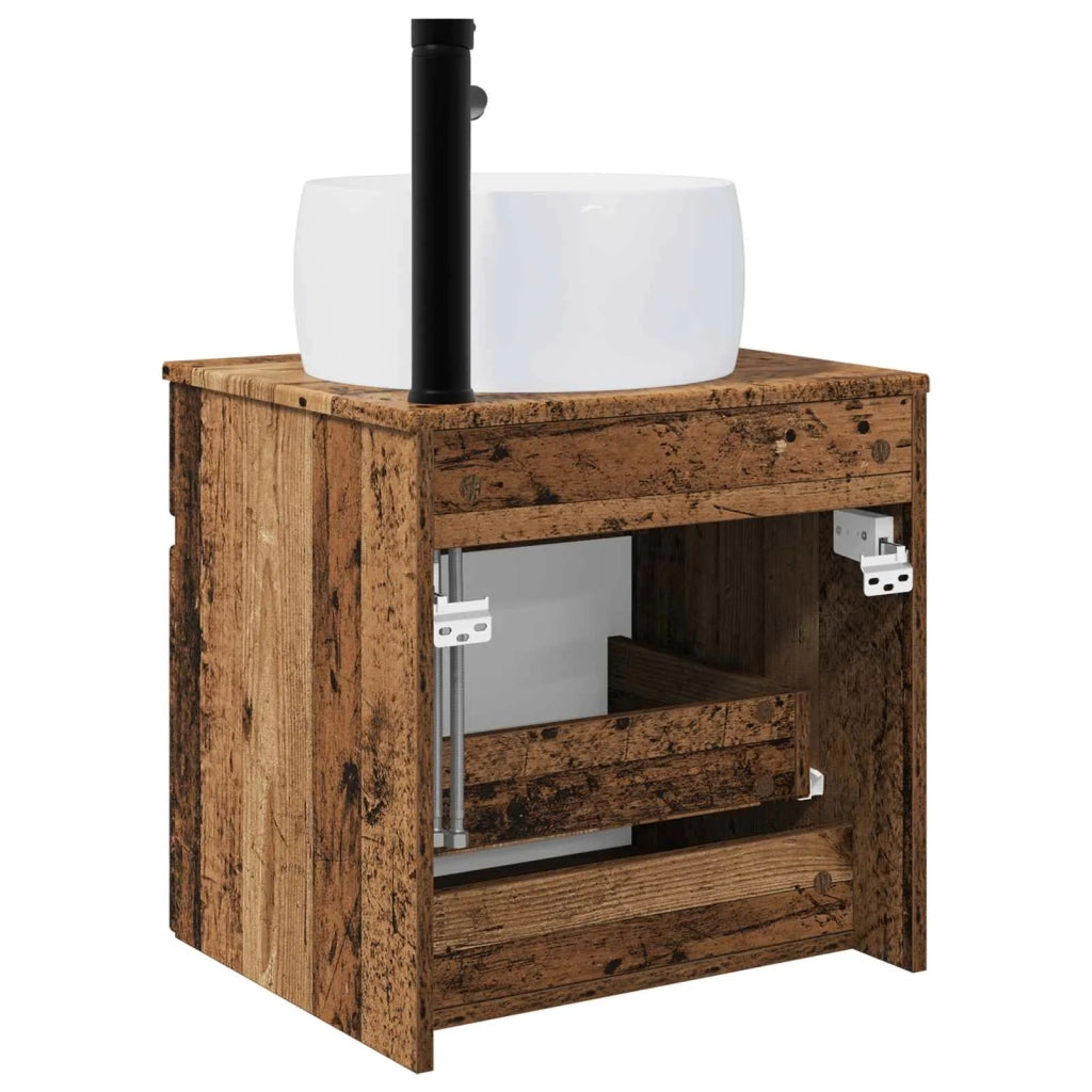 Mobile lavabo da parete Legno antico 49 x 44,5 x 66 cm 890620