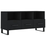 Mobile TV multimediale scaffale TV credenza mobile TV sala da pranzo soggiorno camera da letto 102 x 36 x 50 cm legno ingegnerizzato nero 02_0025602