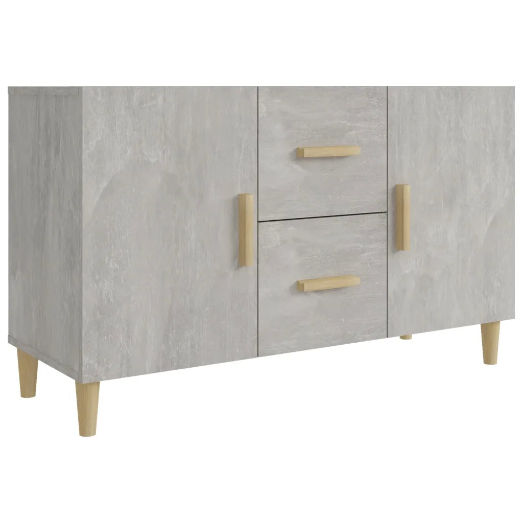 Credenza-Buffet-Armadio da cucina Grigio Cemento 100x36x60 cm in Legno Multistrato 339824
