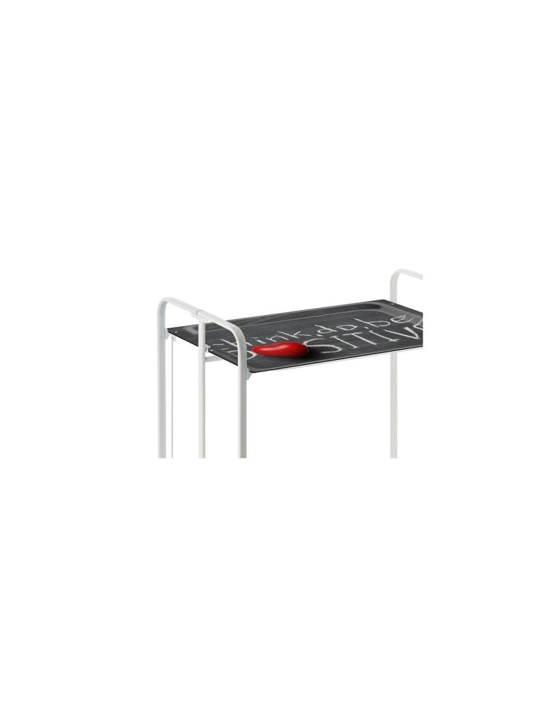 Carrello da cucina pieghevole bianco con ruote BAUHAUS 2 ripiani