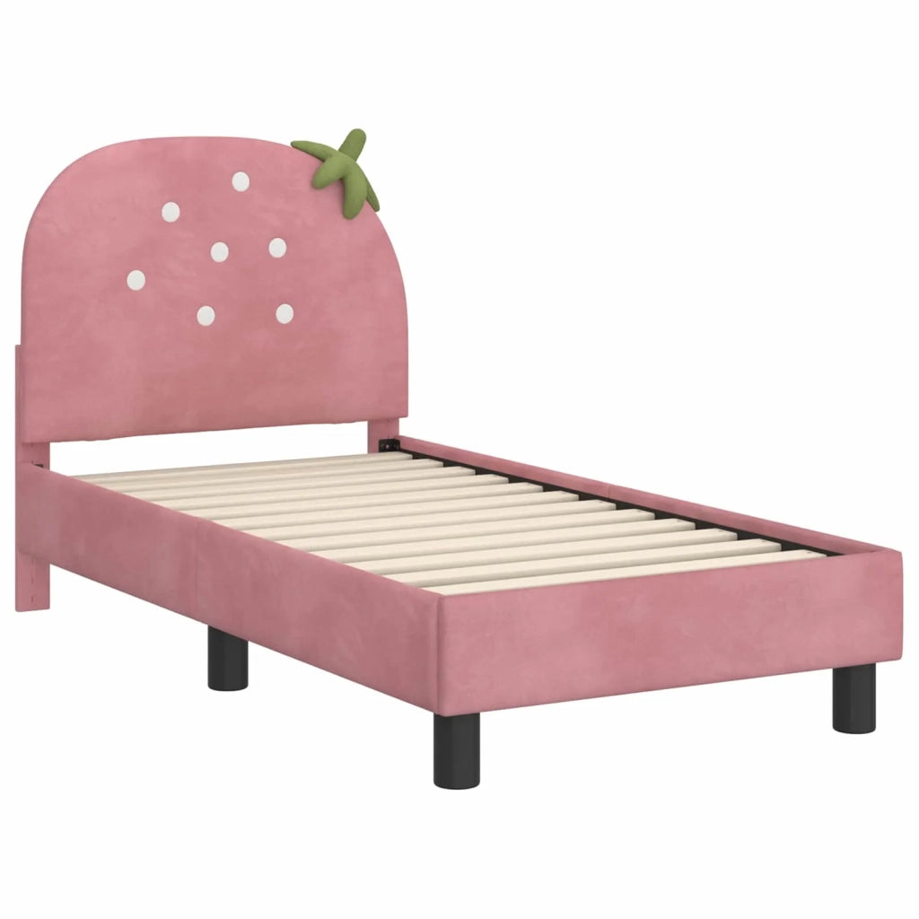Struttura letto per bambini con testata-Giroletto per bambini Rosa 70 x 140 cm 223299