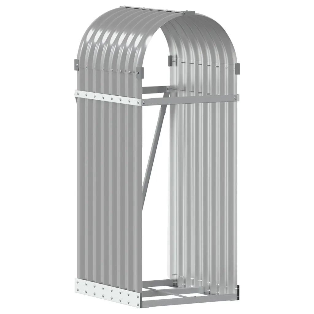 Portaceppi Grigio Chiaro 40x45x100 cm in Acciaio Zincato 364547