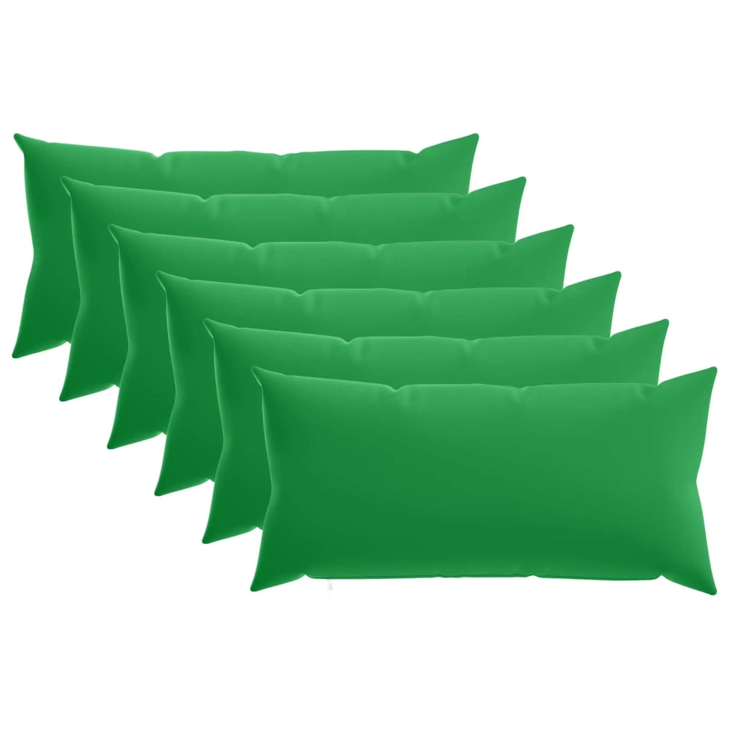Federa 6 pcs HEERLEN Verde 40 x 70 cm Poliestere 909618