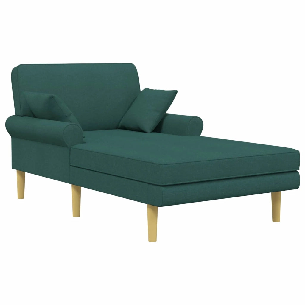 Chaise longue Verde Scuro Tessuto 42048086