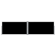 Tenda da Sole Laterale Retrattile Nera 160x600 cm 42178