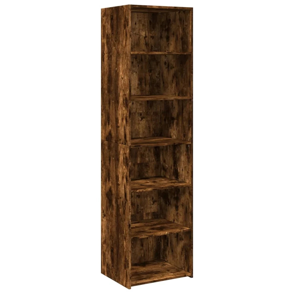 Buffet credenza cassettiera mobiletto mobile contenitore organizer cucina soggiorno salotto alto 50 x 41 x 185 cm legno ingegnerizzato marrone 02_0033365