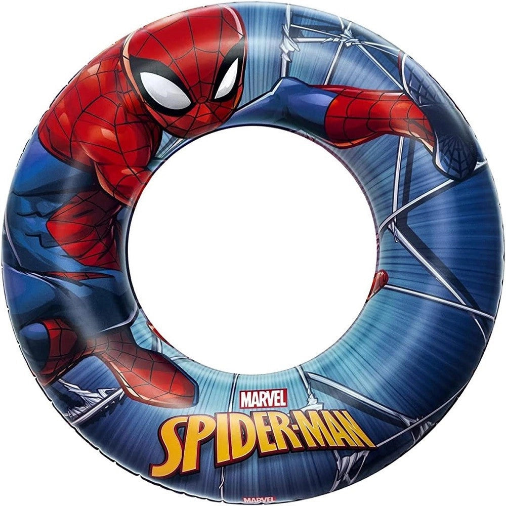 Trade Shop - Salvagente Gonfiabile Spider-man Multicolore 56cm Da Spiaggia Mare Piscina 98003 -