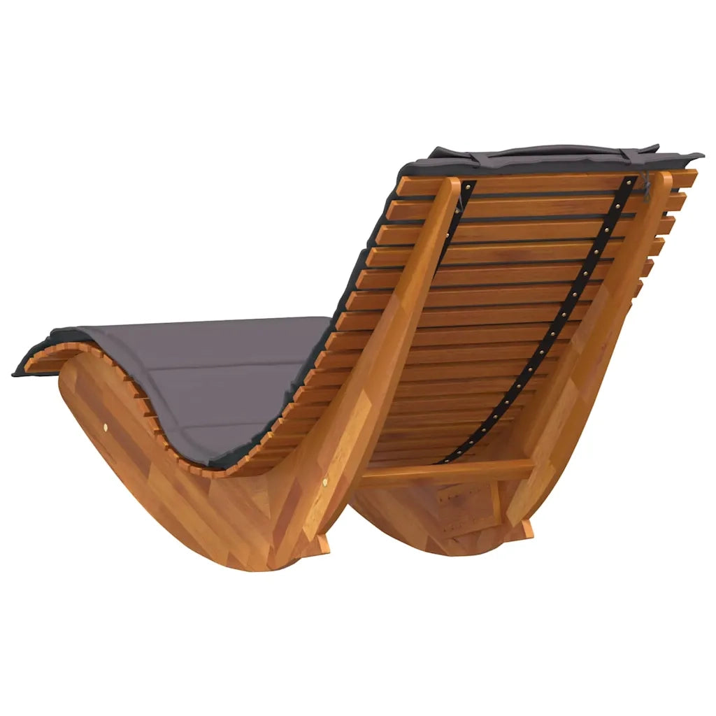 Lettino da sole 2 pcs Marrone Legno di Acacia Massello 3329135