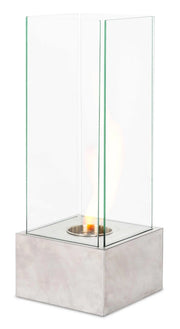 Camino a Bioetanolo da Pavimento 25x25x65 cm Silver