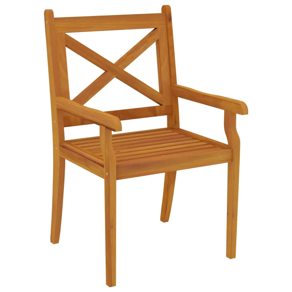 Set da Pranzo per Giardino 7 pz in Legno Massello di Acacia 3058005