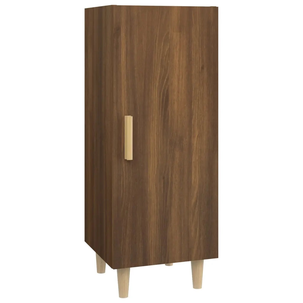 Credenza Rovere Marrone 34,5x34x90 cm in Legno Multistrato 817404