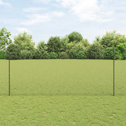Recinzione in Rete Saldato con 10 Postazioni U Grigio 1.4x10 m Acciaio