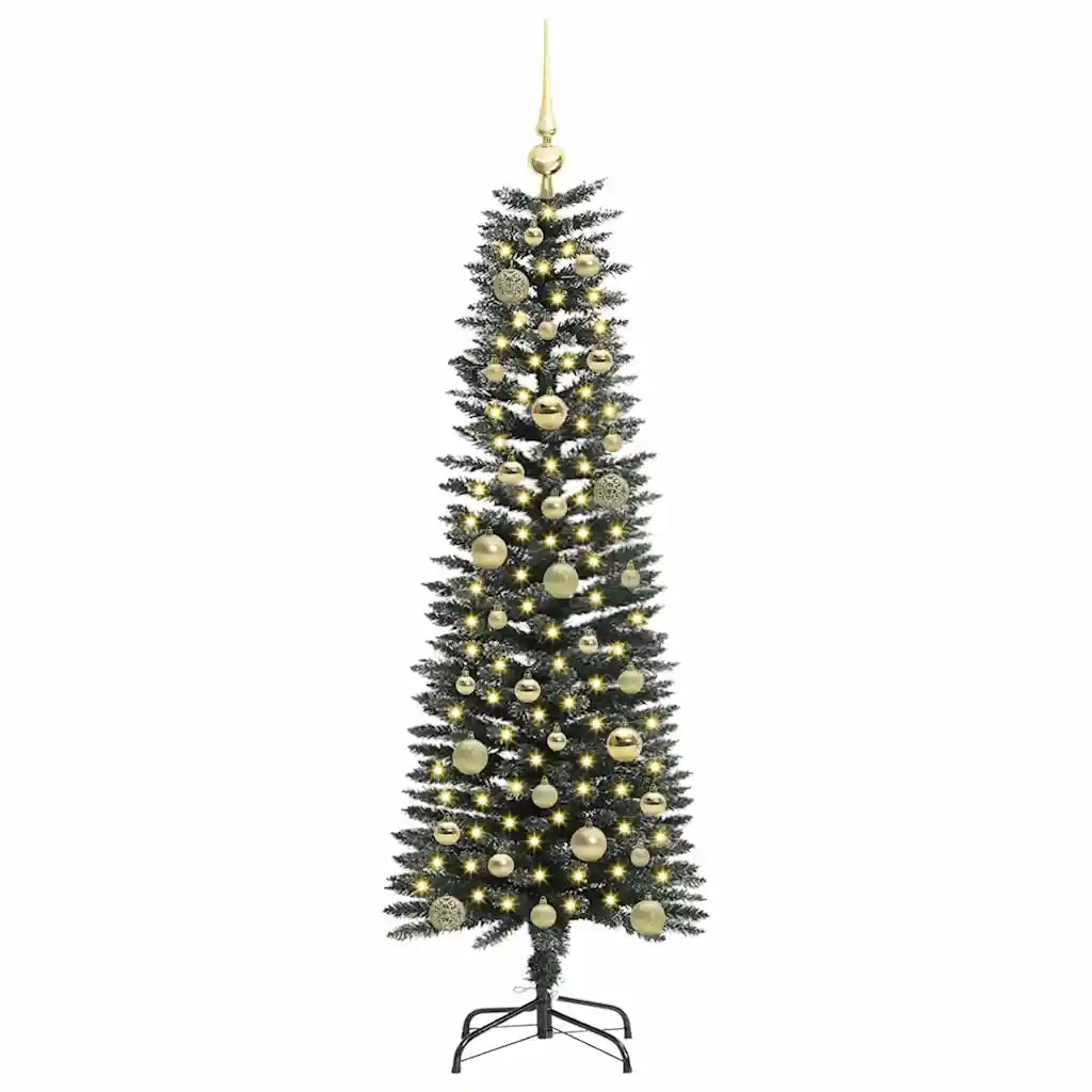 Albero di Natale artificiale con 150 LED Verde 150 cm 3395932
