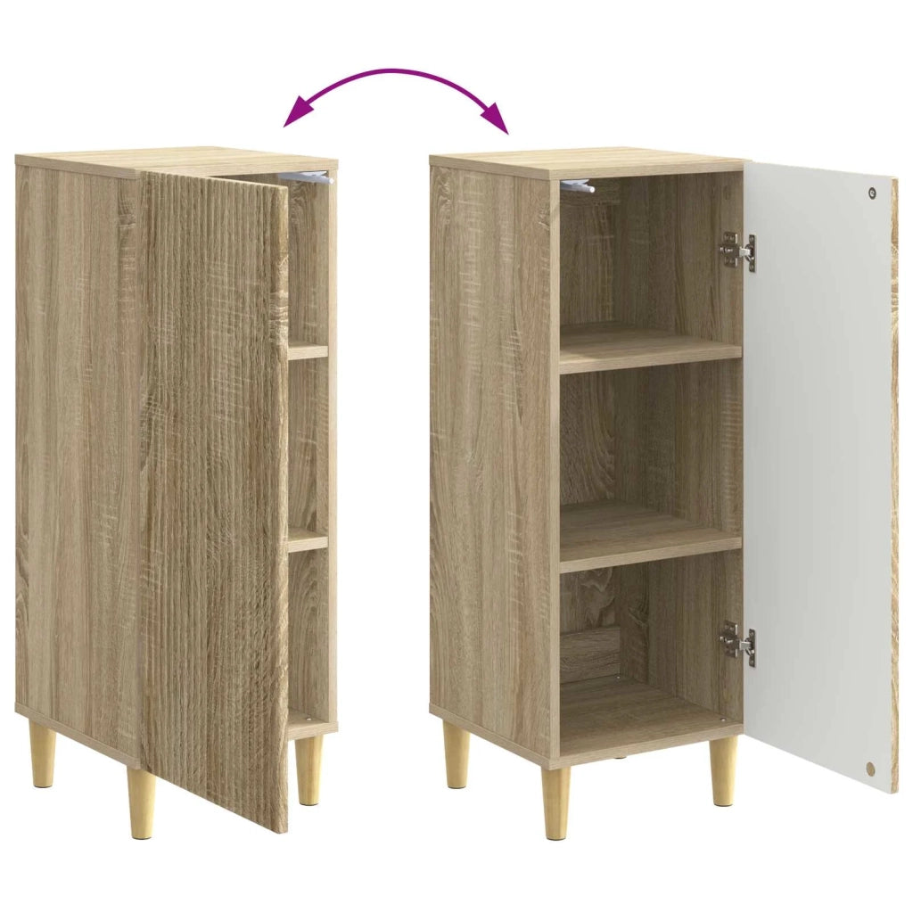 Credenza Rovere Sonoma 33 x 34,5 x 90 cm Legno ingegnerizzato