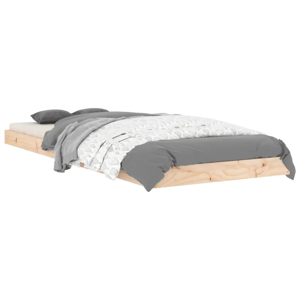 Giroletto-Struttura Letto 75x190 cm Small Single in Legno Massello di Pino 883976