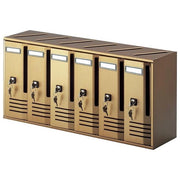 Alubox 20C6/BR cassetta per la posta Bronzo Cassetta postale a parete Alluminio