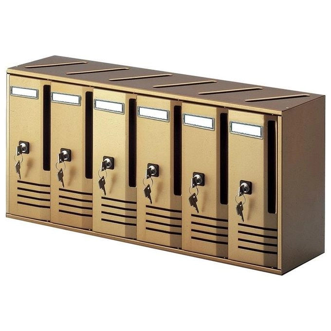 Alubox 20C6/BR cassetta per la posta Bronzo Cassetta postale a parete Alluminio