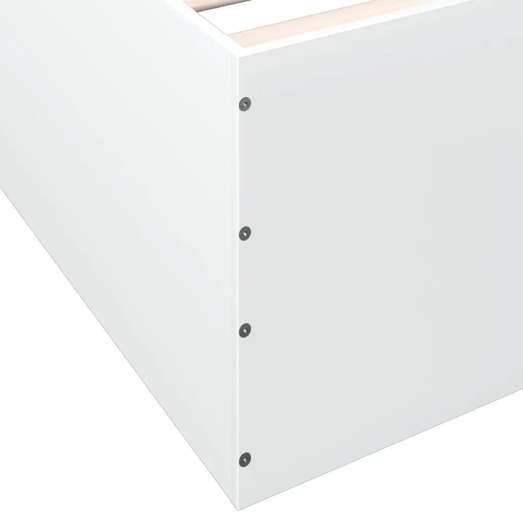 Giroletto-Struttura Letto Bianco 75x190 cm in Legno Multistrato 902355