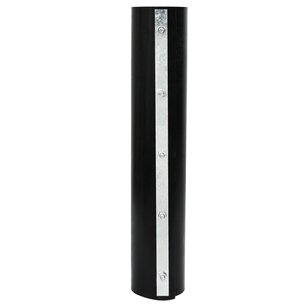barriera radice  con rotaie di collegamento nera 0,7x15 m 1,5 mm HDPE