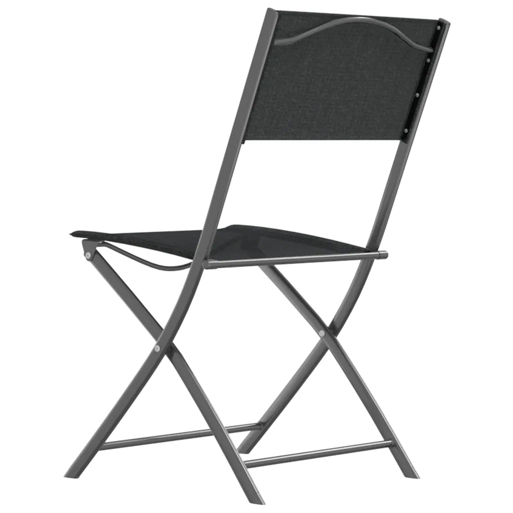 Set da Pranzo da Giardino 3 pz in Acciaio Nero 3203727