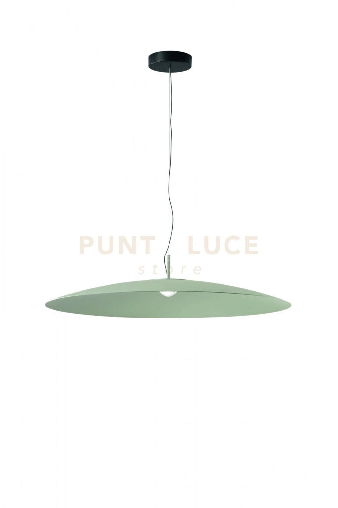SOSPENSIONE 1 LUCE ELLE A LED 18W 3000K 1719LM  D.90CM VERDE
