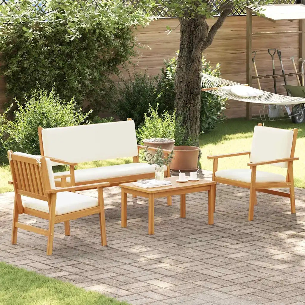 Set Divano da Giardino 4 pcs Marrone 120 x 65,5 x 79 cm 3325227