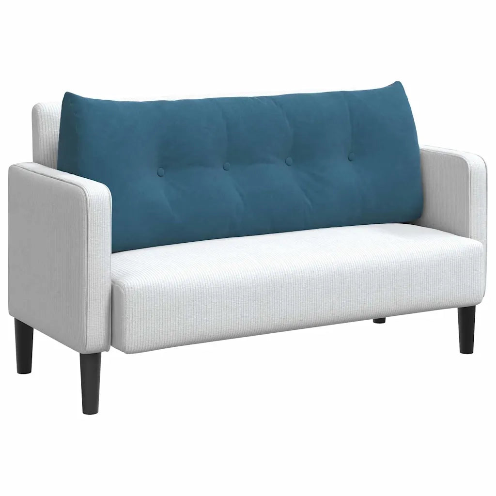 Cuscino per Schiena Blu 120 x 24 x 50 cm Velluto