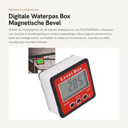 Misuratore Digitale di Angolo Magnetico - Multifunzionale - Inclinometro - Misurazione Precisa - Adatto per Lavori di Falegnameria