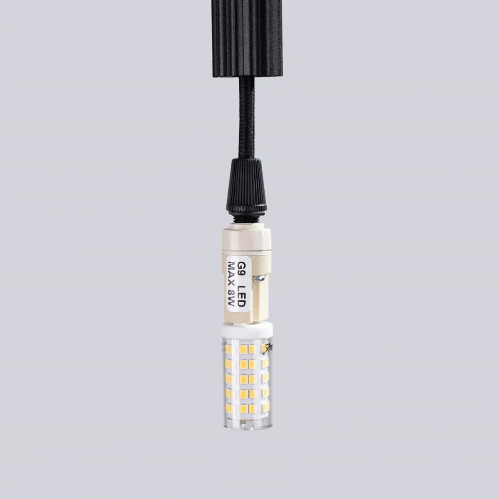 Lampada a sospensione ZENTRA tubo nero G9 8W Pure Lume