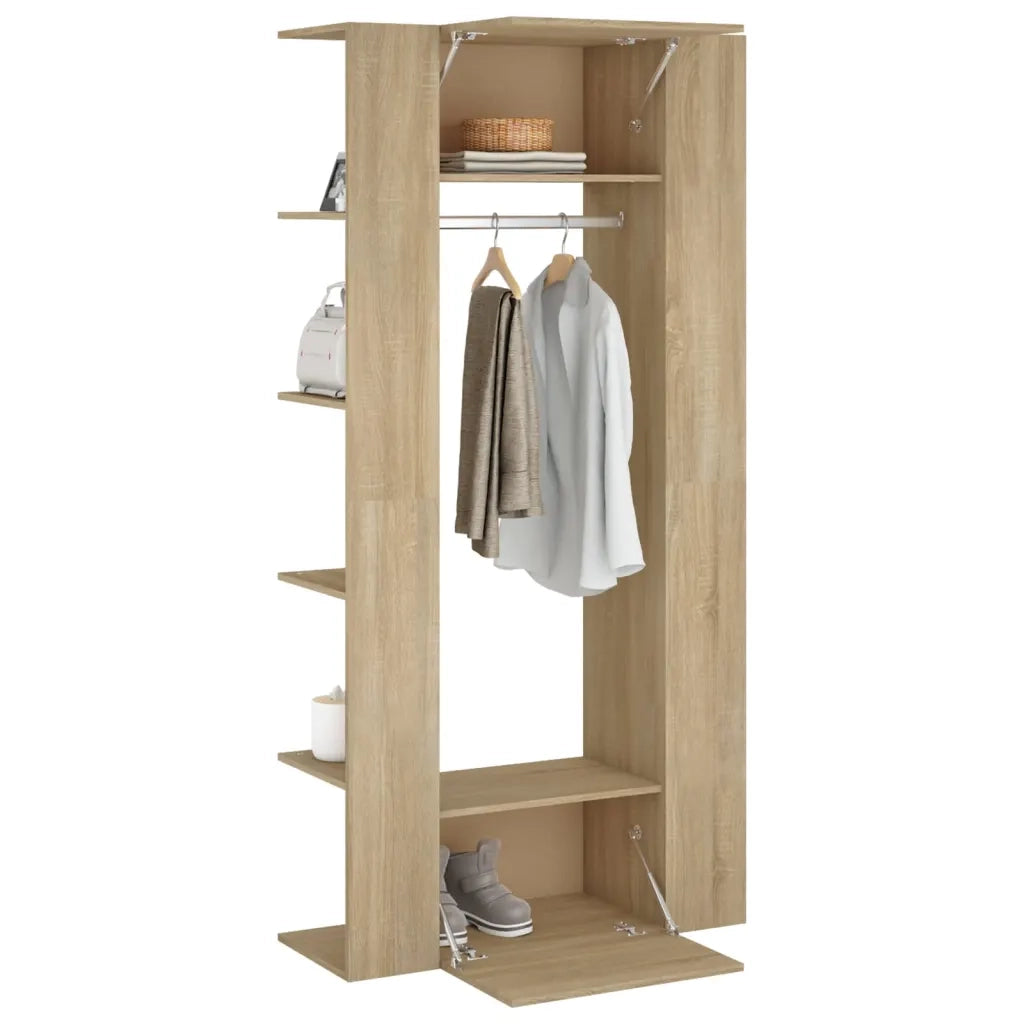 Mobili da Corridoio 2 pz Rovere Sonoma in Legno Multistrato 3082038