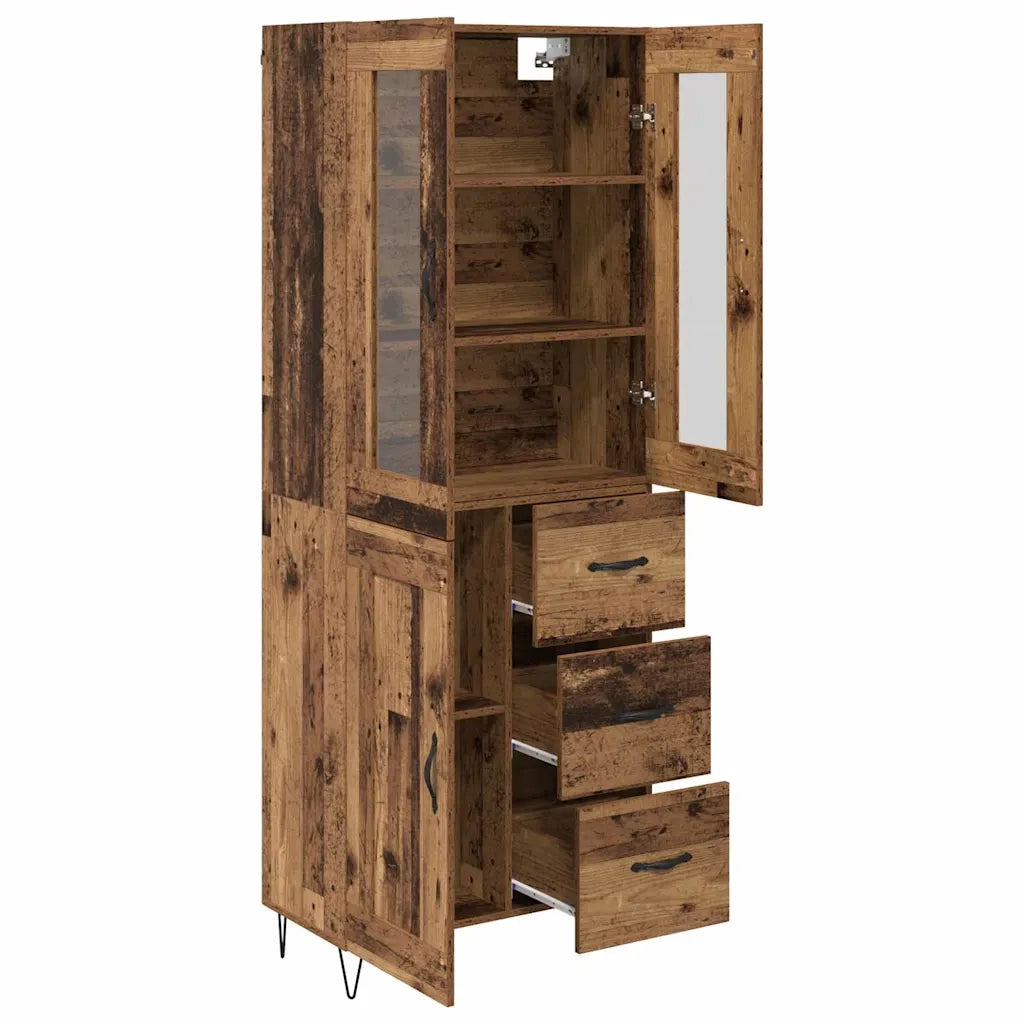 Credenza | Madia | Buffet da pranzo | Armadio da pranzo Legno vecchio 69,5 x 34 x 90 cm Legno multistrato