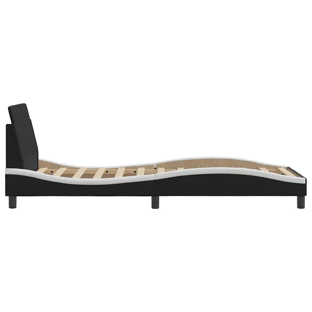 Giroletto Dover Nero e Bianco 80x200 cm in Similpelle 373083