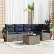 Set di divani 6 pcs Grigio polyrattan 3346395
