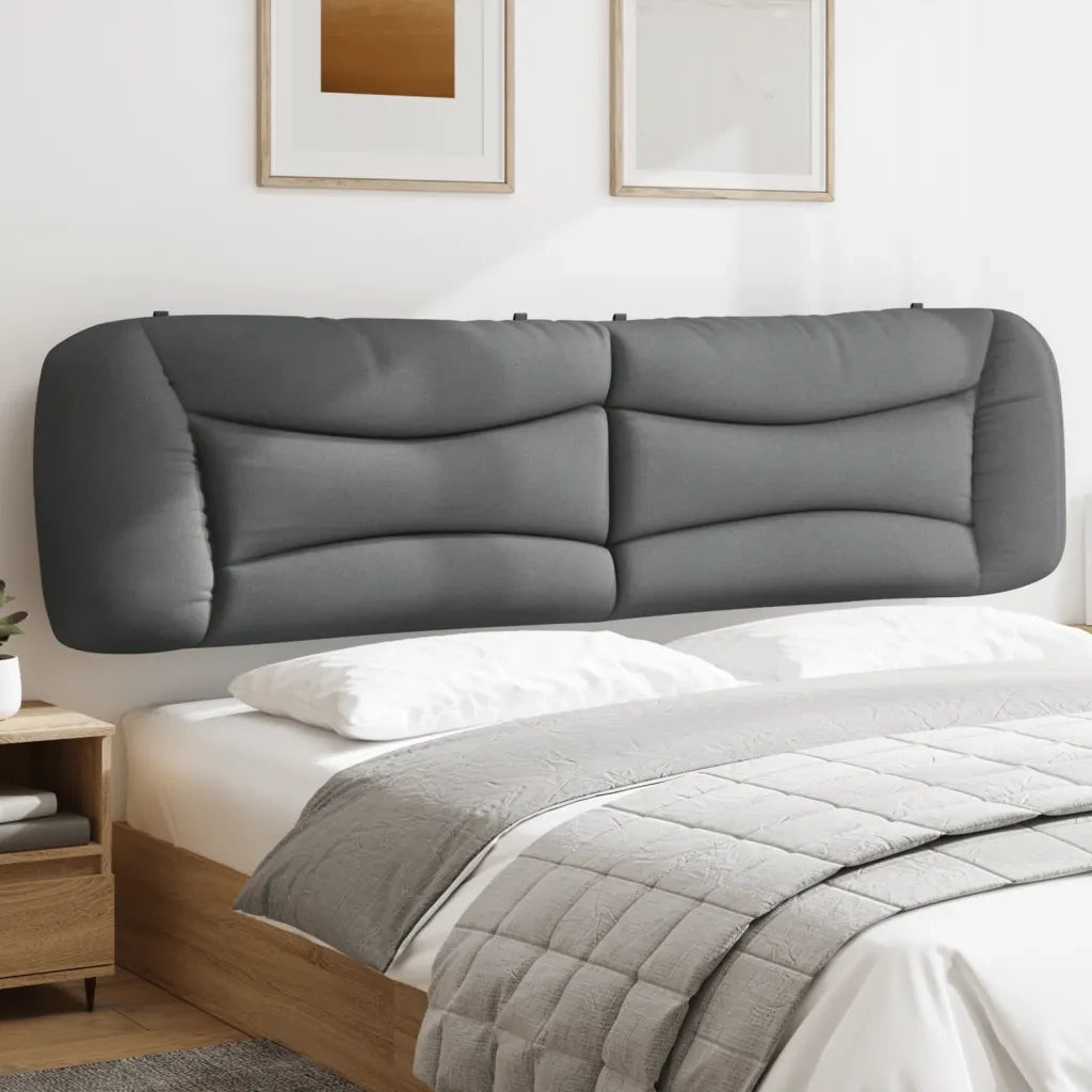 Cuscino Testiera Hvar Grigio Chiaro 200 cm in Tessuto CFW8793169