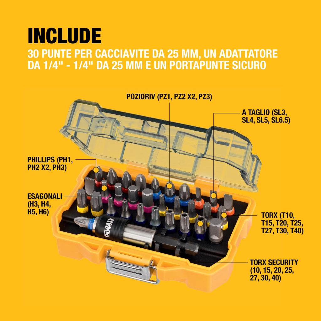 DEWALT SET AVVITATURA PZ 32 MOD. DT7969- BLACK & DECKER DEWALT- 1,0 confezione
